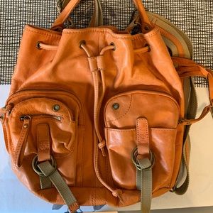 Lucky Brand leather backpack like new!